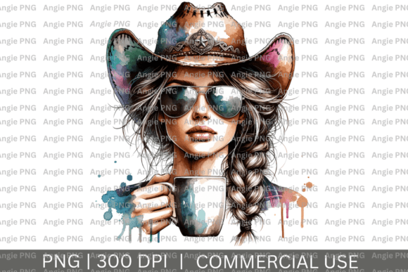 American Cowgirl Aviator Sunglasses PNG: Bold Western Design Asset