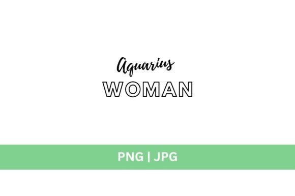 Aquarius Woman Graphic: A Font for Bold, Modern Projects