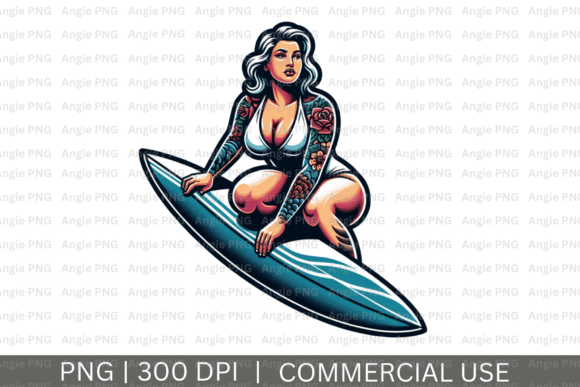 Bringing Summer Vibes to Life with Girl and Surfboard PNG Clipart