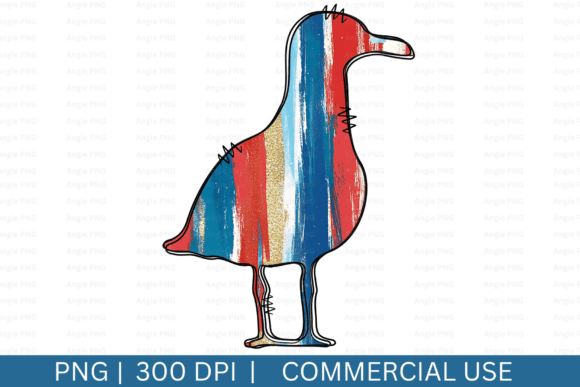 Brushstrokes Nautical Seagull Clipart: A Design Asset for Coastal Projects
