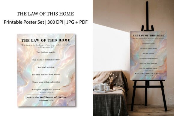 Elevating Faith: The Modern Elegance of Luxury Bible Verse Prints