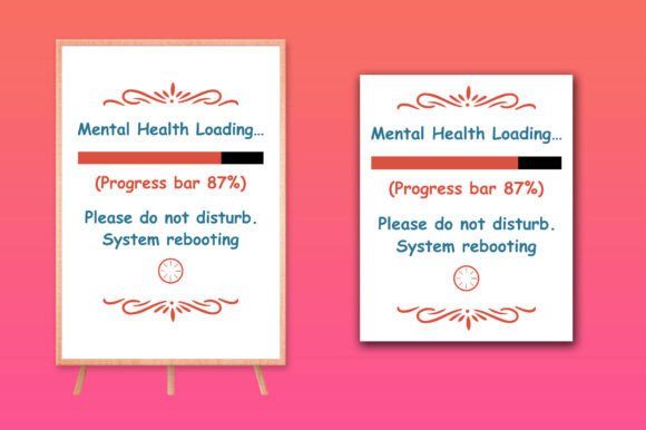Mental Health Loading Wall Art Funny: A Design Guide