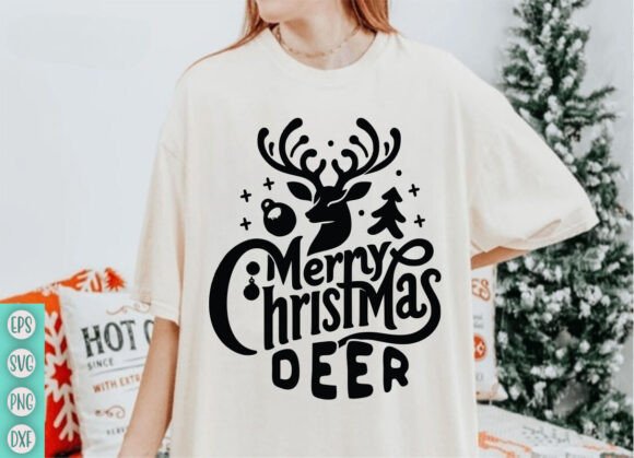 Merry Christmas Deer SVG: Festive Design for Every Project