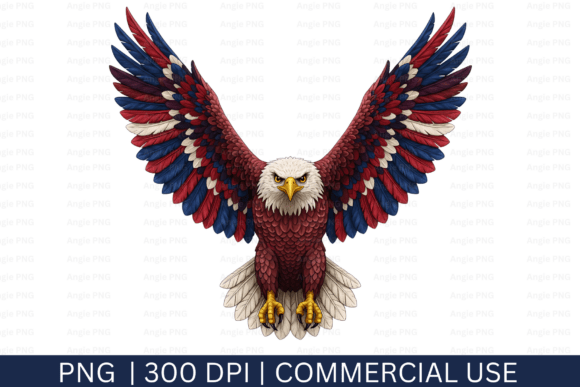 Patriotic Bald Eagle PNG: A Symbol of Strength for Your Creative Projects