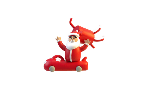 Santa 3D Cliparts: A Festive Design Asset for Every Project