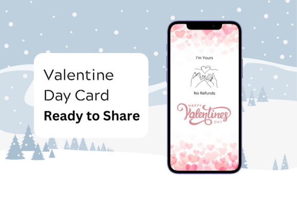 Shareable Valentine Day Card: Instant Digital Download